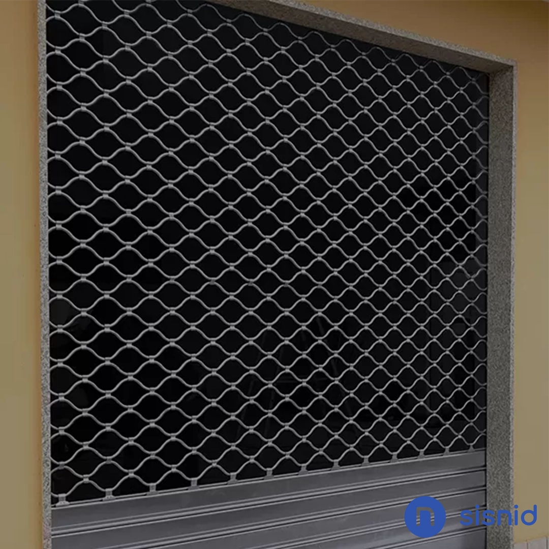 Grades de enrolar de ferro para proteção de comércios