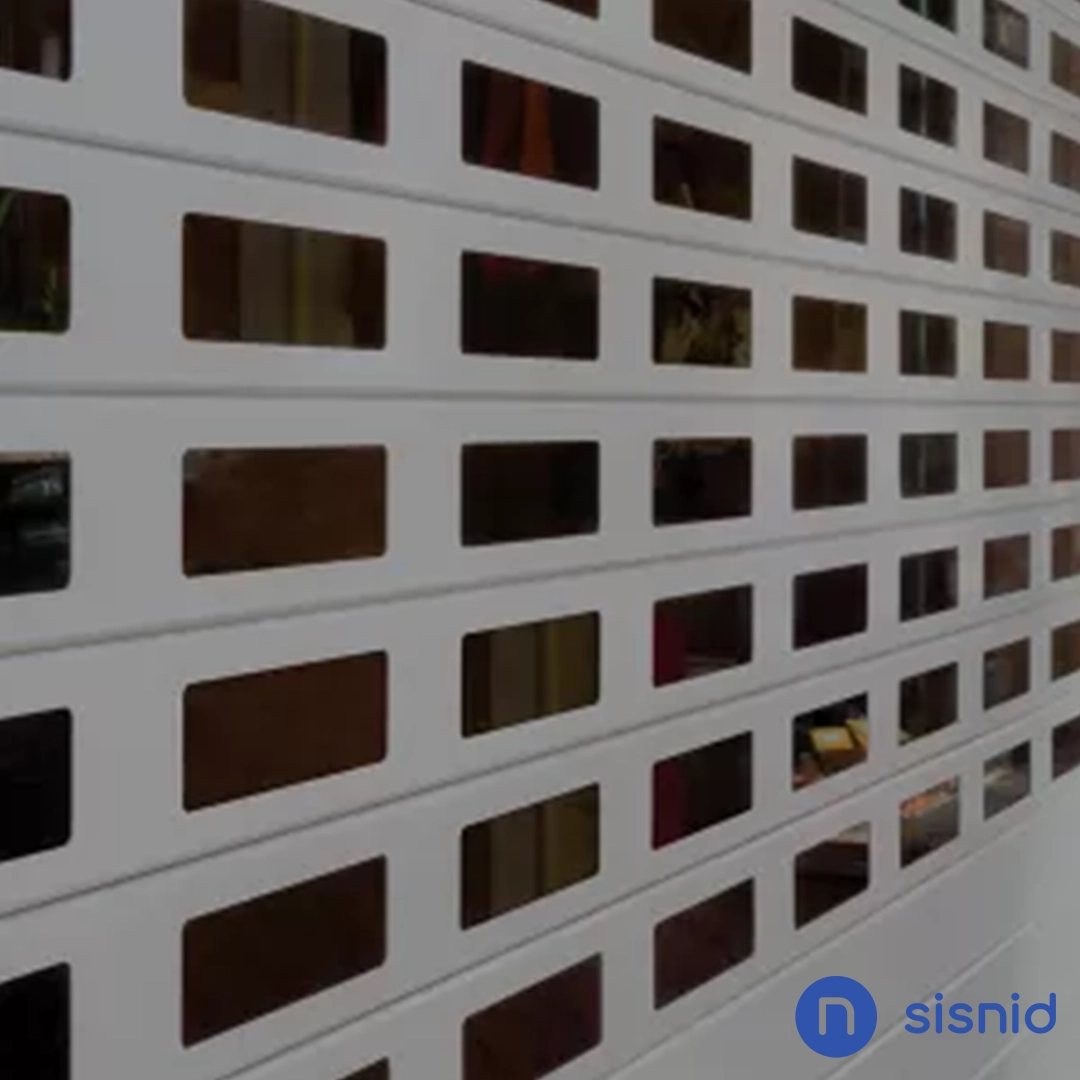 Grades de enrolar em alumínio para comércios
