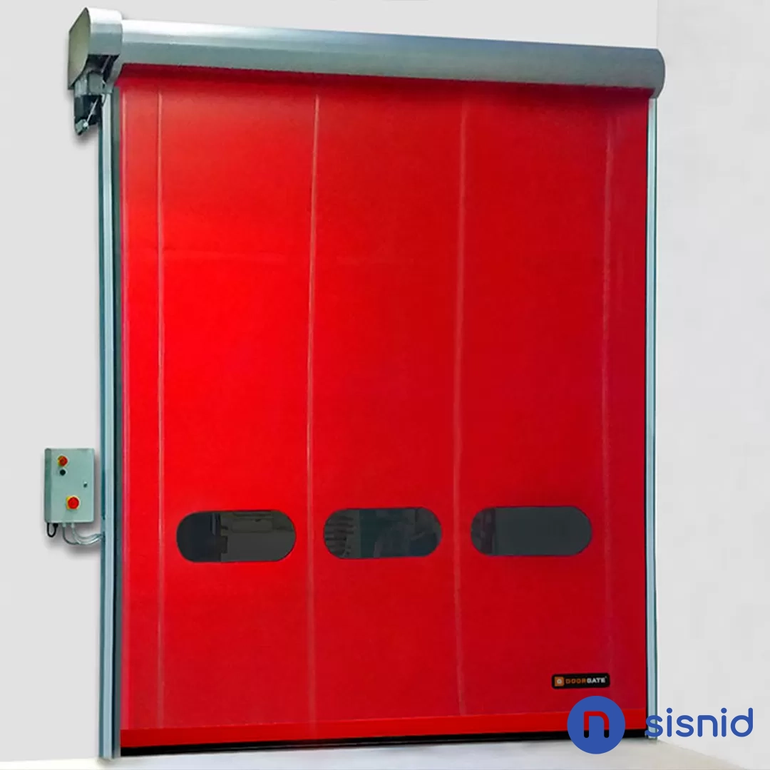 Porta enrolar industrial segurança