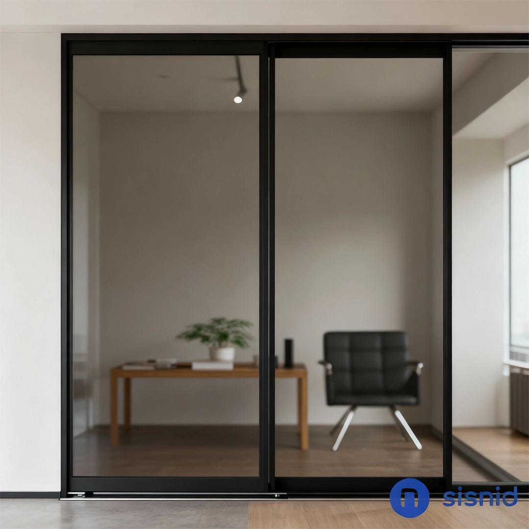 Portas de vidro de correr 2 folhas para comercio